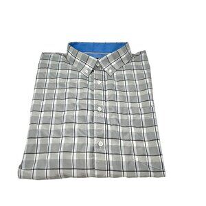 Mens Classic Collection Plaid in Gray's & White - Long Sleeve Shirt - Size XL